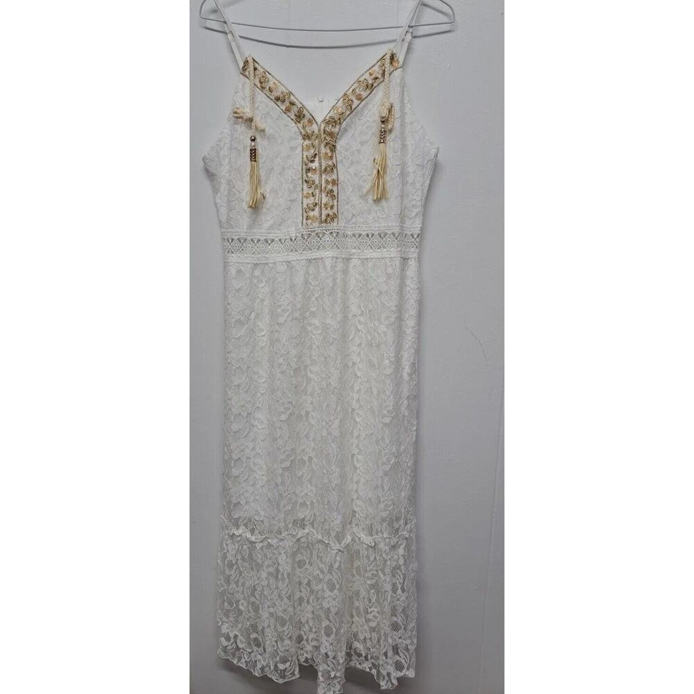 White Summer Dress Women Backless Sexy Off Shoulder‎ Tea Party Cocktail Size L